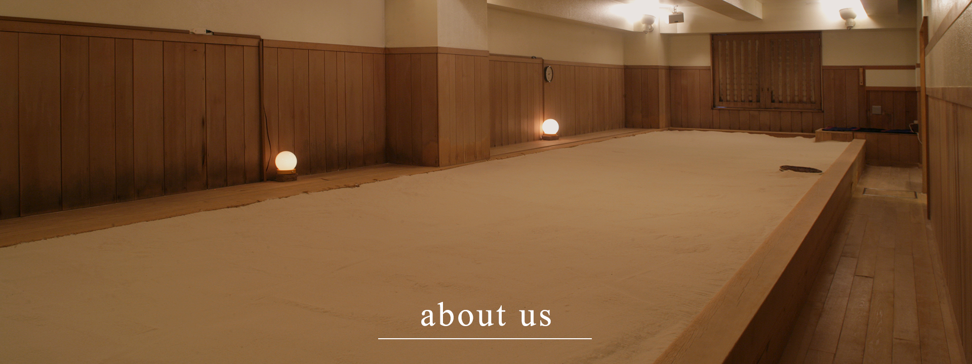 砂塩風呂の天然砂と岩塩